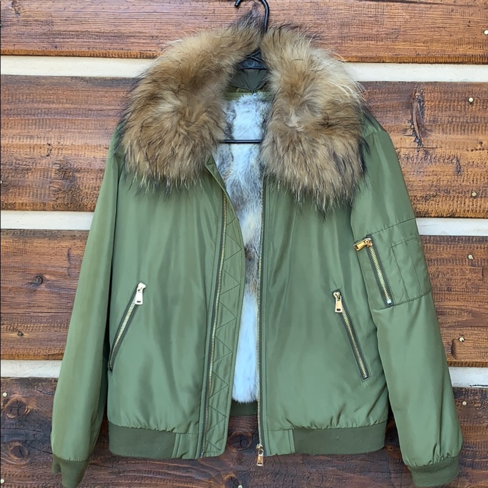 Women’s coat & removable fur-lined vest